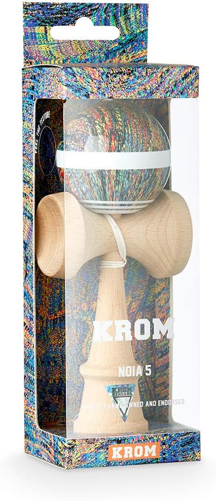 Original KROM Pro Kendama - Noia 5 - aus Holz für Anfänger und Fortgeschrittene - Geschicklichkeitss