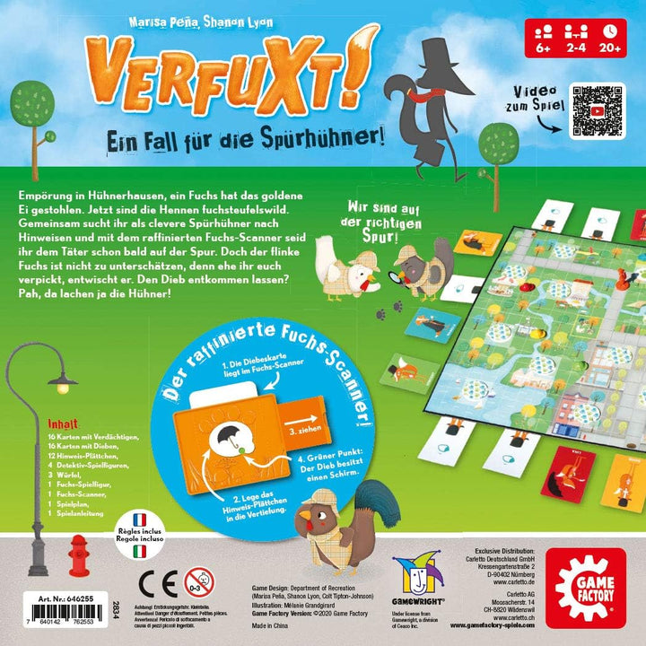 Game Factory 646255 Verfuxt, Detektivspiel für Kinder ab 6 Jahren, Kinderspiel Single, Single