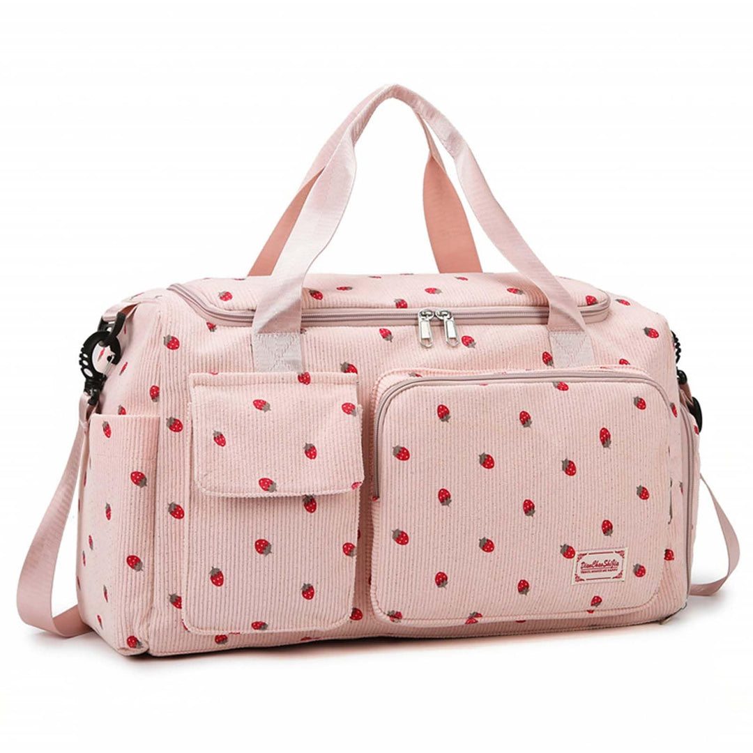 Sporttasche für Damen, Faltbare Reisetasche, Handgepäck, Fitnesstasche, Wochenendtasche mit Schuhfac