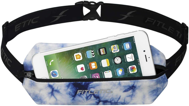 Fitletic Mini Sport Belt – Gürtel für Running Stretch Schwarz / Rot, Schwarz / Rot