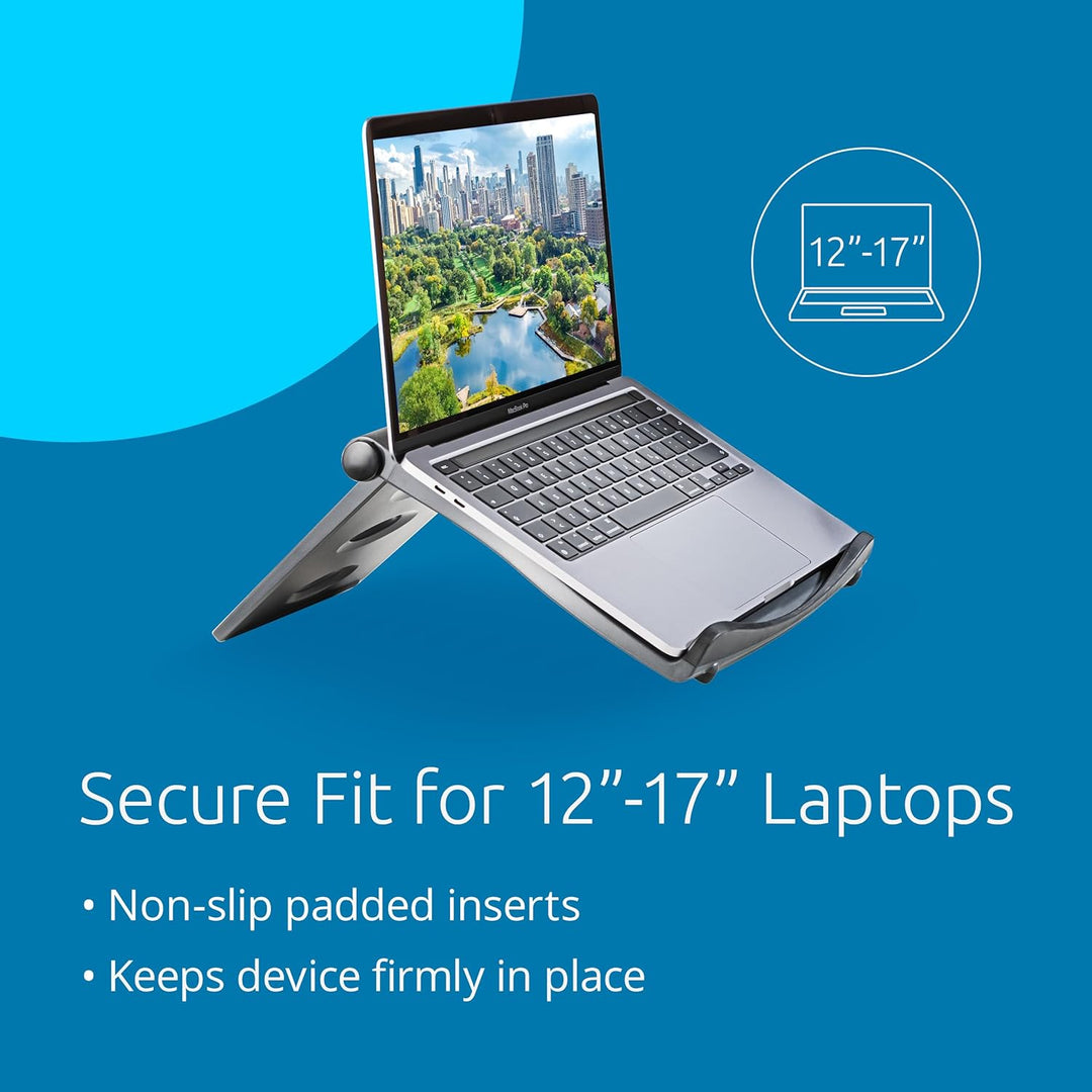 Kensington Easy Riser EQ Tragbarer Laptopständer & -kühler, höhenverstellbar und leicht, faltbarer N