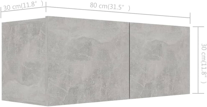 vidaXL 3X TV Schrank Wohnwand Schrankwand Anbauwand Hängeschrank TV Möbel Wandschrank Lowboard HiFi-