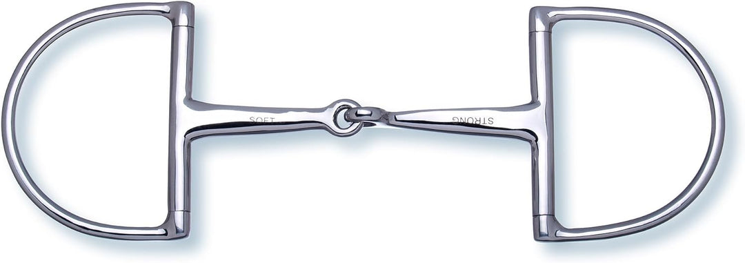 Stübben Gebiss 2253 D-Ring Trense 2 in 1 12,5 cm - 14 mm - Edelstahl, 12,5 cm - 14 mm - Edelstahl