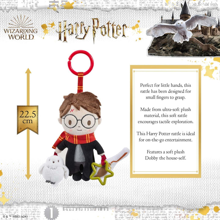 Harry Potter Baby-Reiseset - Kinderwagen- & Buggy-Befestigung für Neugeborene – Sensorik-Spielzeug m
