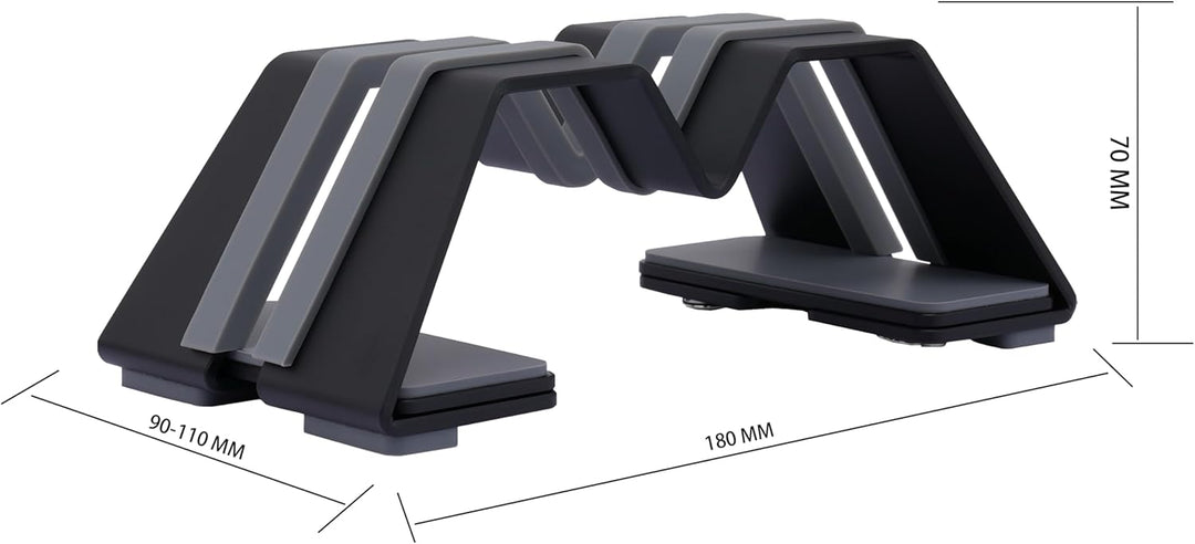 M-Form Einstellbar Vertikal Laptop Ständer - Aluminium, Universelle Passform für MacBook & Alle Lapt