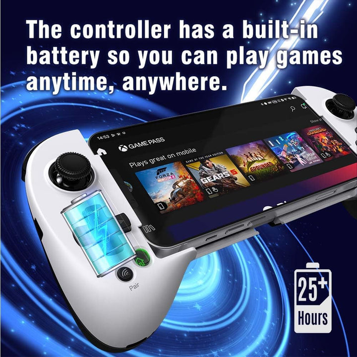 ShanWan Handy Controller für Android/iOS/iPhone15, Smartphone Controller mit Schlüsselzuordnung, Blu