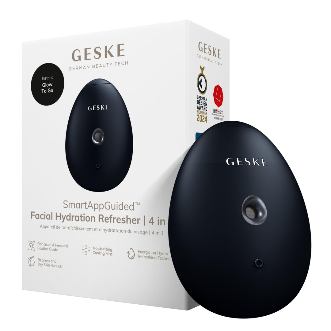GESKE | SmartAppGuided™ Facial Hydration Refresher | 4 in 1 | Wasserzerstäuber | Gesichtsdampfer | W