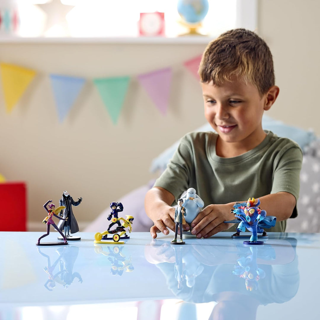 Disney Store Official - Baymax - Riesiges Robowabohu - Figurenset - 8 Spielzeuge - Mit Hiro, Baymax,