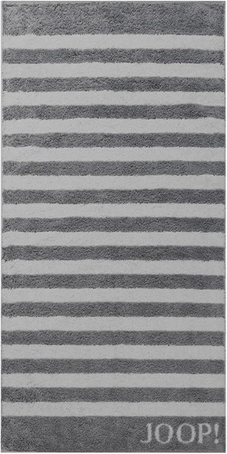 Joop! Duschtuch Classic Stripes 1610 | 77 anthrazit - 80 x 150 Duschtuch 80x150 cm Anthrazit - 77, D