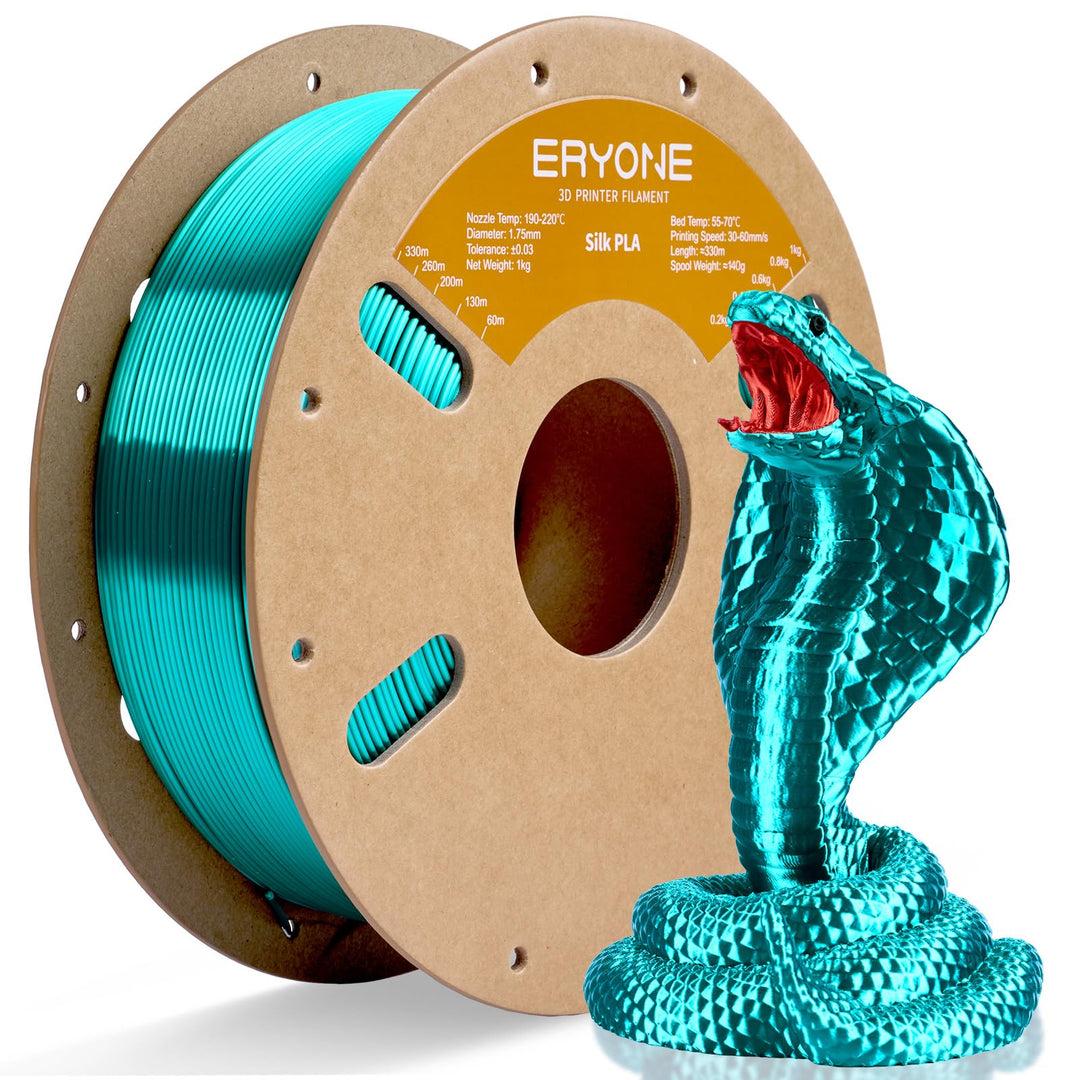 ERYONE Silk PLA Filament 1.75 mm, 3D Drucker Filament PLA Silk,+/- 0.03 mm, 1 kg/Spule, Seiden PLA L