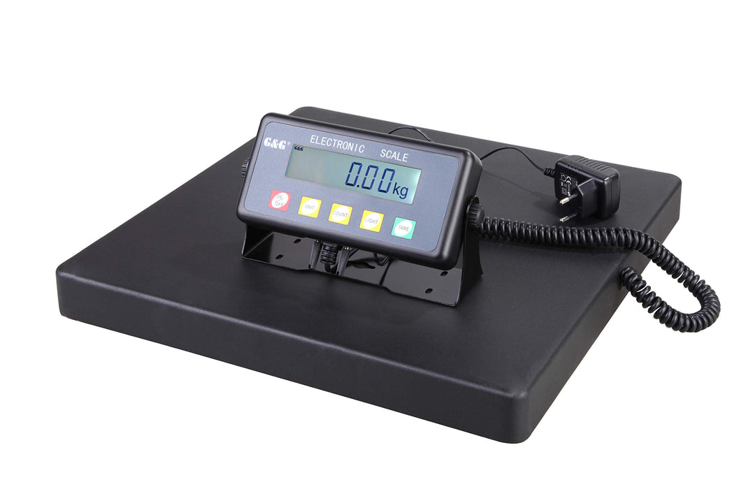 G&amp;G PSB 75kg/20g-5kg/10g Paketwaage Plattformwaage, robuste 40 × 40 cm Wiegefläche aus Aluminumguss/