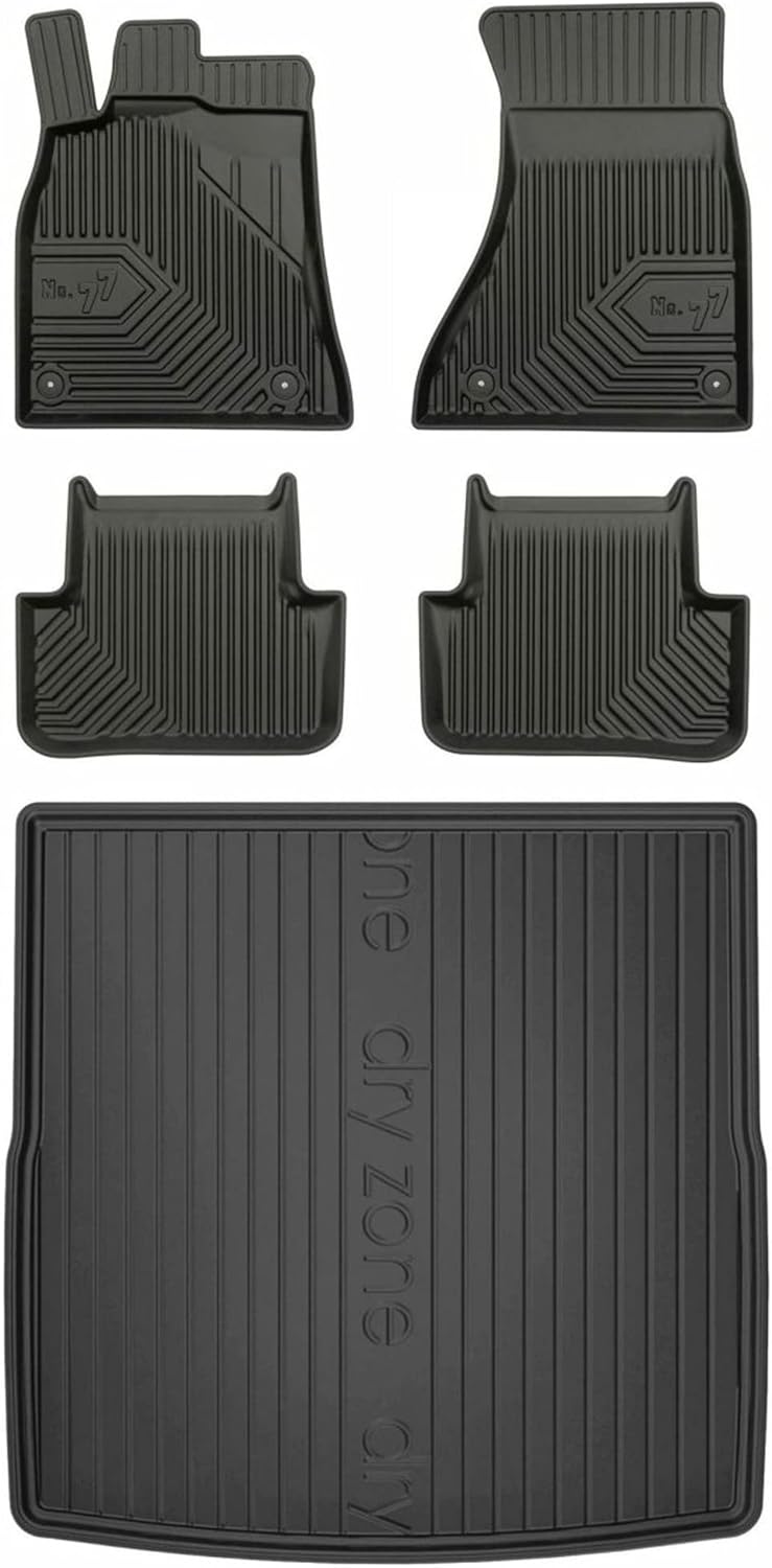 Satz Fussmatten und Gummimatte für Audi A4 B8 2008-2015