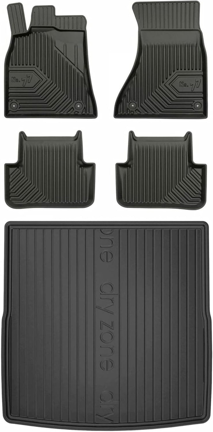Satz Fussmatten und Gummimatte für Audi A4 B8 2008-2015