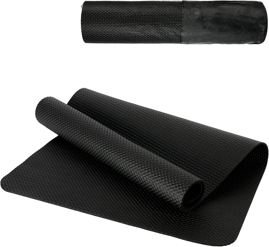 DiULi Yogamatte, Bodenschutzmatte Fitnessgerät Fitnessmatte mit Tragegurt und Tasche, für Pilates, W
