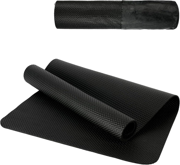 DiULi Yogamatte, Bodenschutzmatte Fitnessgerät Fitnessmatte mit Tragegurt und Tasche, für Pilates, W