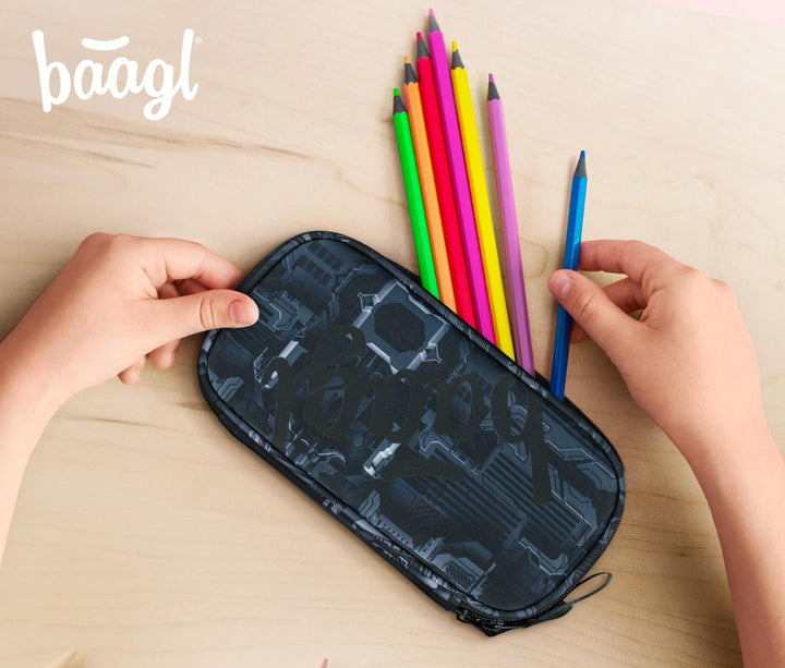 Baagl Federmäppchen für Mädchen - Schulmäppchen für Schreibwaren - Schulsachen Federtasche, Jungen F