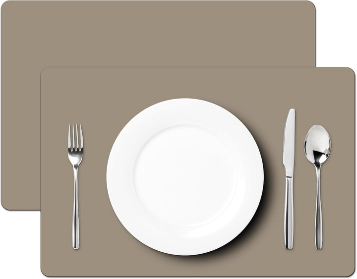 KitchenYeah© Platzsets Abwaschbar 6-Teilig 45x30 cm Tischsets Platzdeckchen Platzset Unterlage Tisch