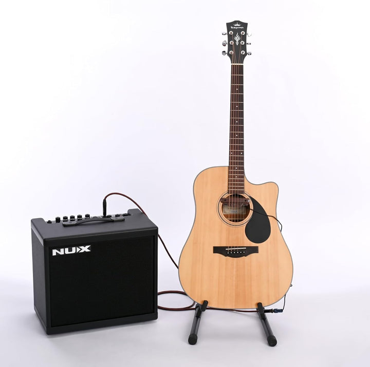 Tonabnehmer für Akustikgitarre, wiederaufladbar, aktiver Schallloch-Gitarren-Tonabnehmer, verstellba