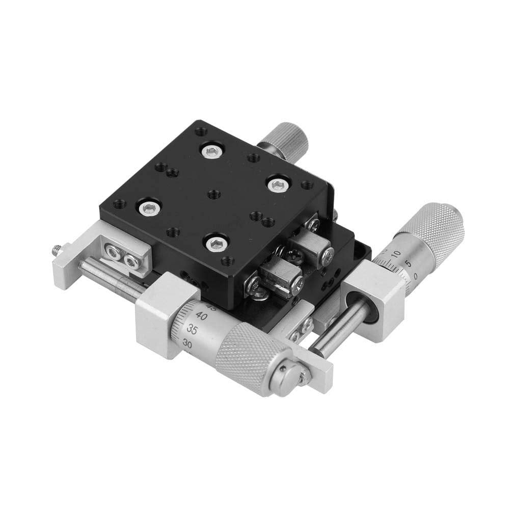 Lineartisch, XY-Achsen 40x40 mm LY40-CM-Tisch Linearkugelstangen Präzisions-Plattform mit manueller