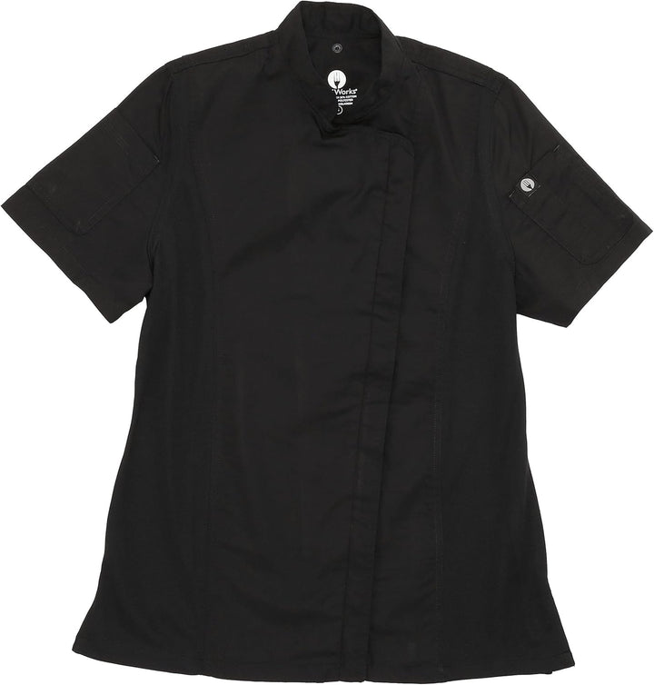 Chef Works Damen Springfield Chef Coat Kochjacke M Schwarz, M Schwarz