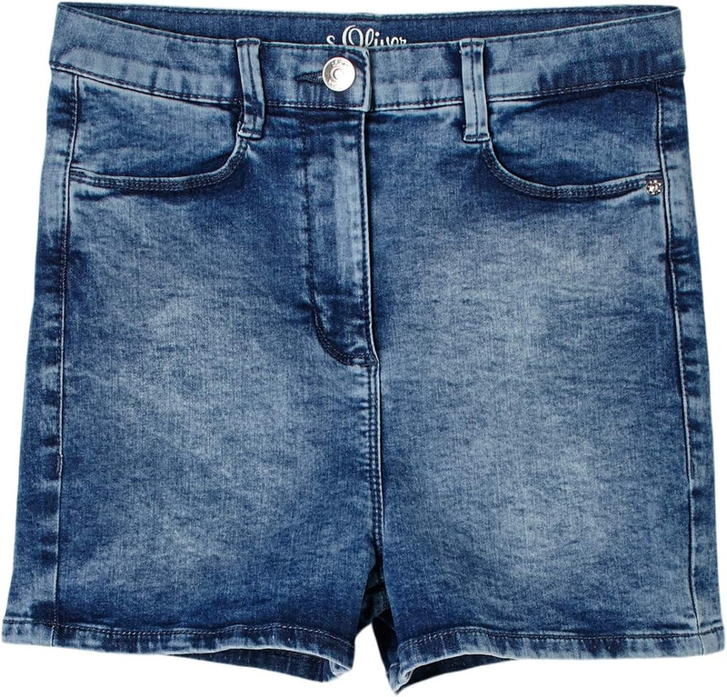 s.Oliver Junior Mädchen 401.10.104.26.180.2062336.Slim Jeans-Shorts, 53Z4, 134