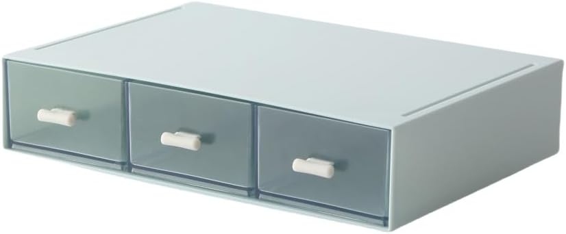 Aufbewahrungsbox mit 6 Schubladen, Stapelbar Desktop Handwerk Schublade Schrank, Klare Schreibtisch
