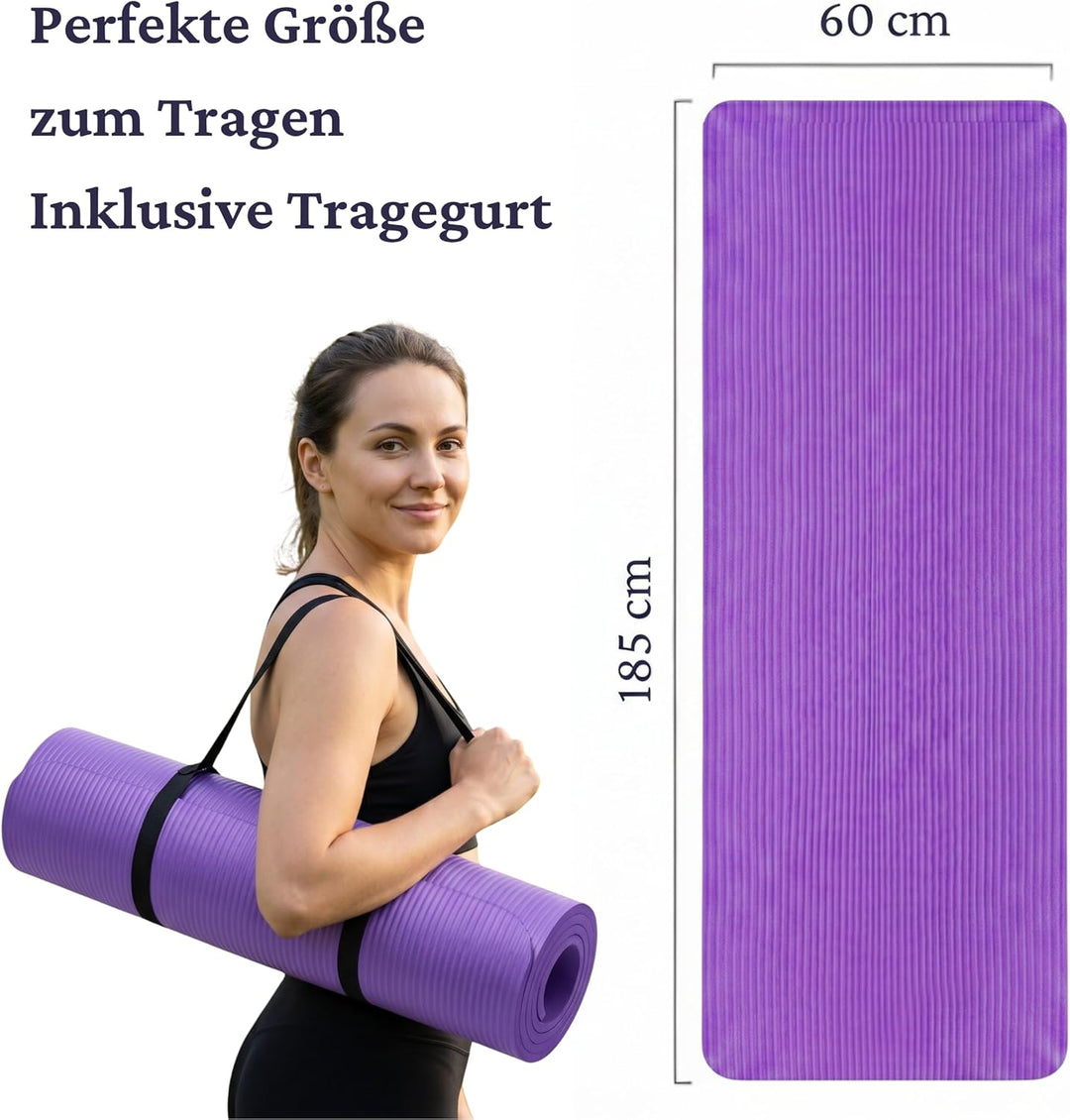 Yogamatte, Fitnessmatte Rutschfest Und Trainingsmatte, Yoga Matte Dicker, Sportmatte Dicke, Gym Matt