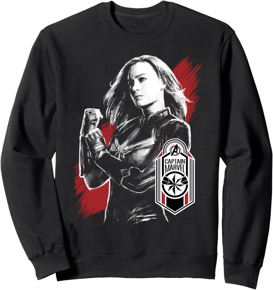 Marvel Avengers: Endgame Captain Marvel Badge Portrait Sweatshirt