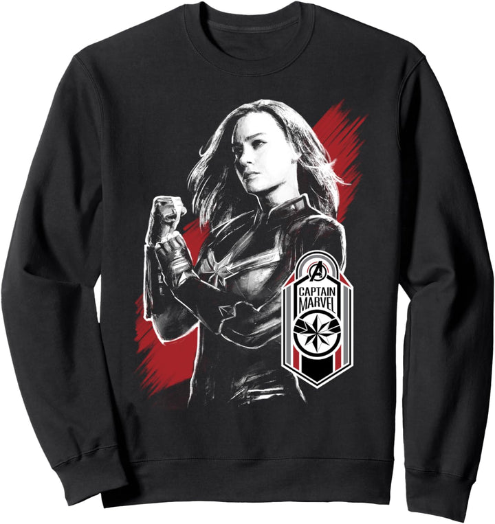 Marvel Avengers: Endgame Captain Marvel Badge Portrait Sweatshirt