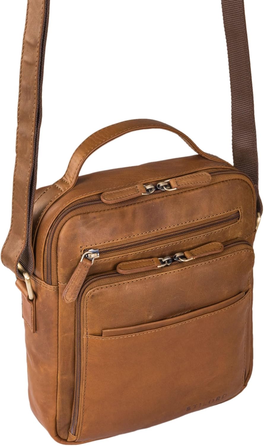STILORD 'Ivan' Männerhandtasche Leder Messenger Bag Herren Tasche zum Umhängen Echtleder Schultertas