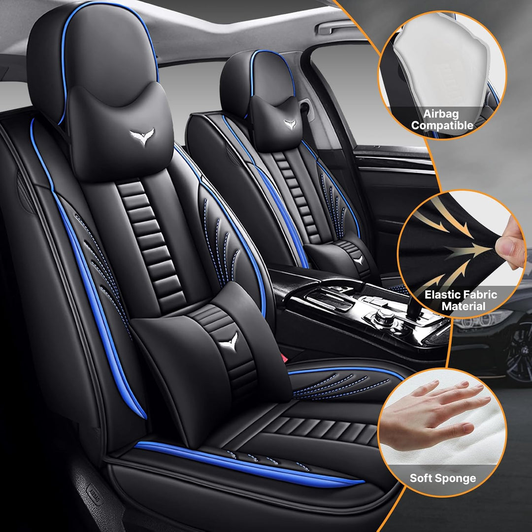 Pongchan Luxus Vorn Sitzbezüge, Wasserdicht Auto-Sitzbezug Universal passend für Volkswagen Arteon 2