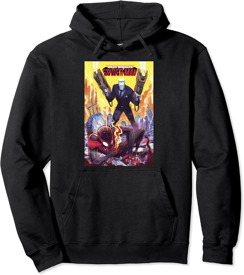 Marvel Spider-Man Miles Morales & Tombstone Comic Book Cover Pullover Hoodie