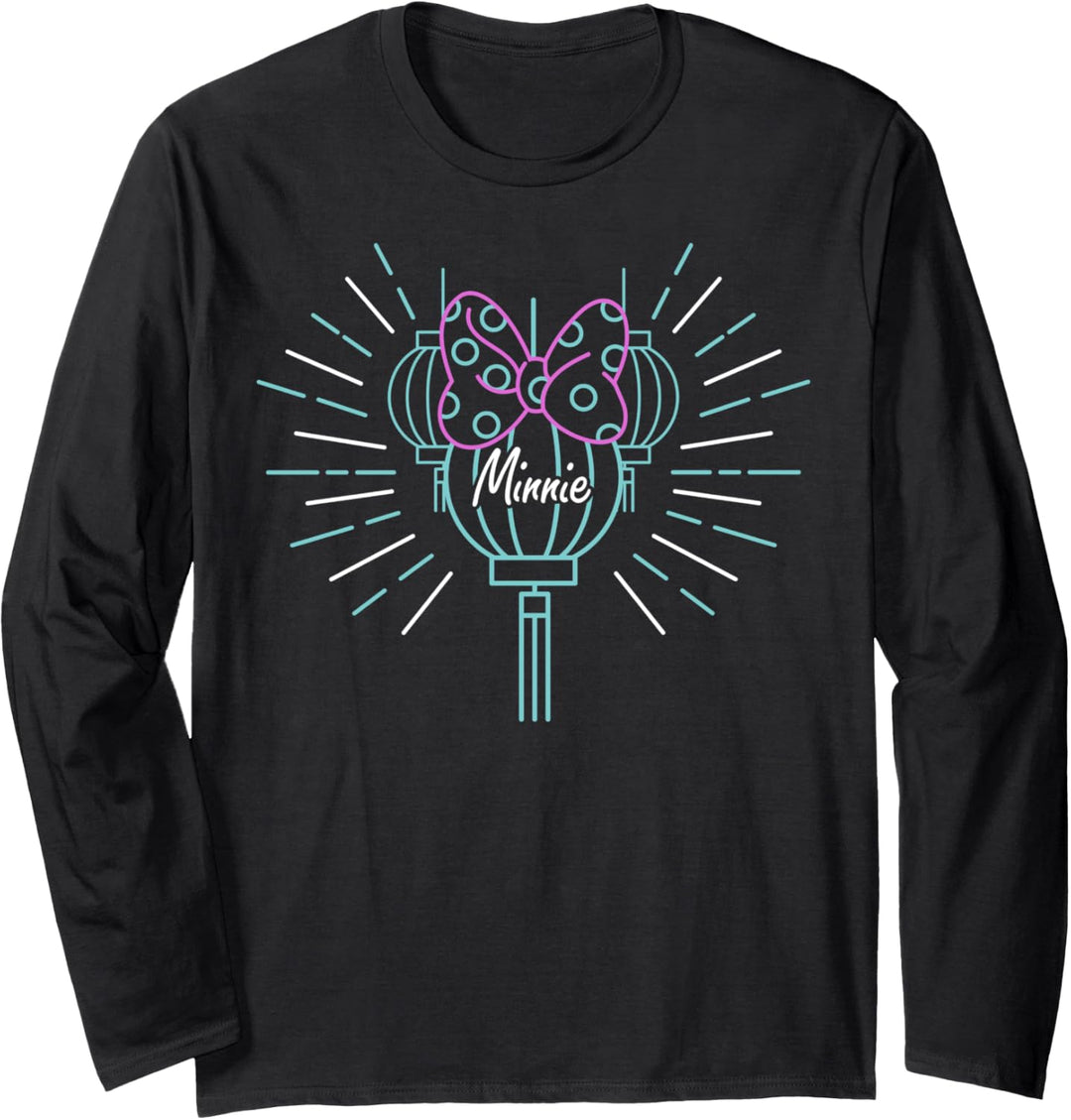 Disney Mickey And Friends Minnie Mouse Neon Lantern Langarmshirt