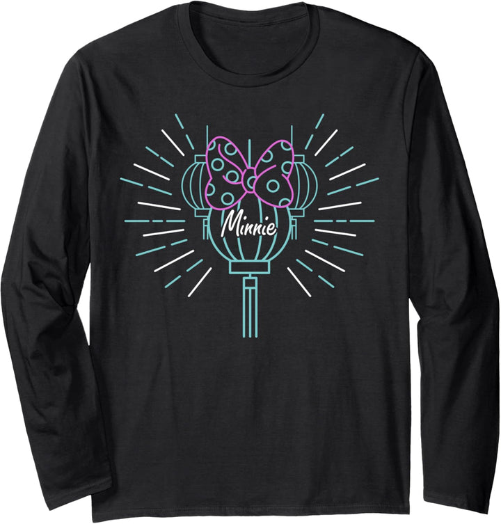 Disney Mickey And Friends Minnie Mouse Neon Lantern Langarmshirt