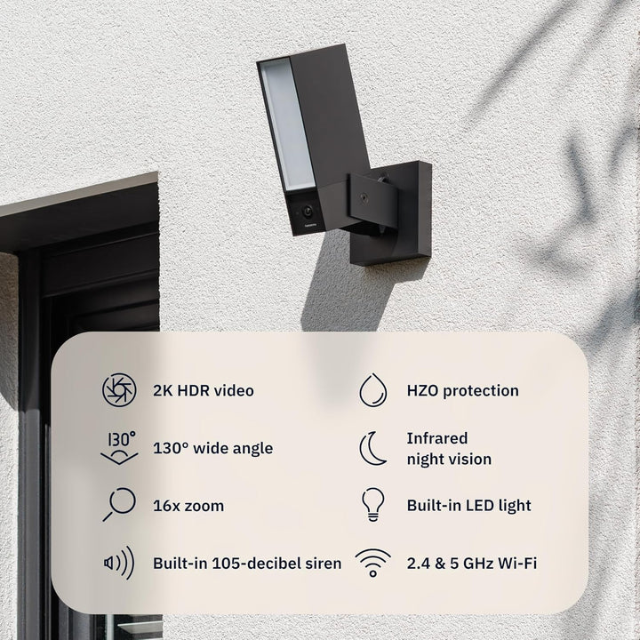 Netatmo Überwachungskamera für den Aussenbereich,2SD, WLAN 5 GHz, 2K HDR, KI-Erkennung Personen/Fahr