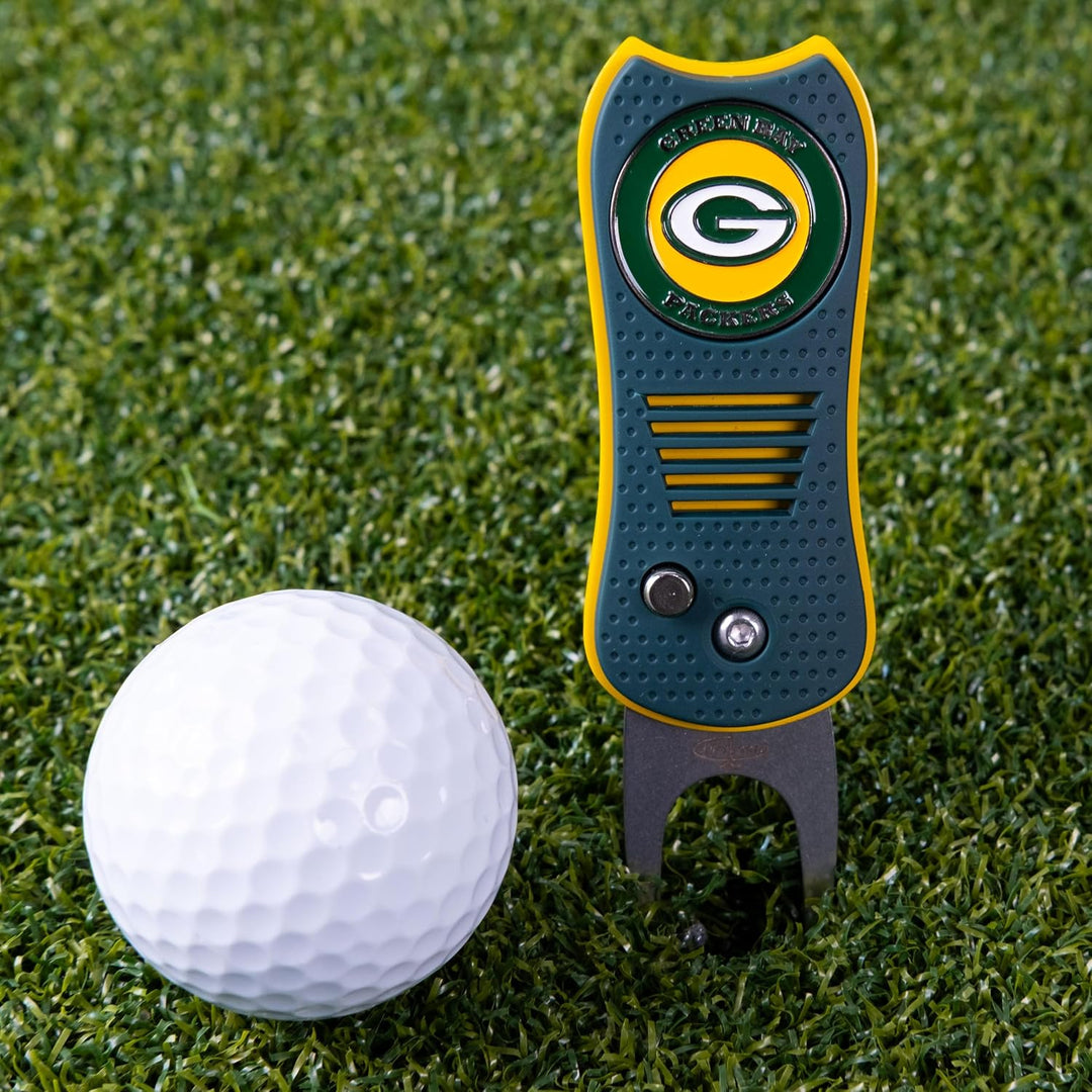 Team Golf NFL Adult-Unisex Switchfix Divot Tool Green Bay Packers Einheitsgrösse Verschiedene Teamfa