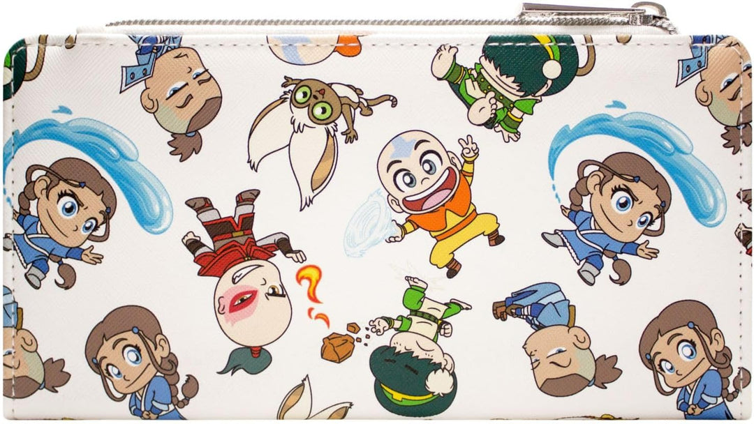 Avatar The Last Airbender Toph Zuko Sokka Chibi Geldbörse/Portemonnaie Bi-Fold Münzfach & Kartenhalt