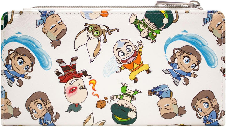 Avatar The Last Airbender Toph Zuko Sokka Chibi Geldbörse/Portemonnaie Bi-Fold Münzfach & Kartenhalt