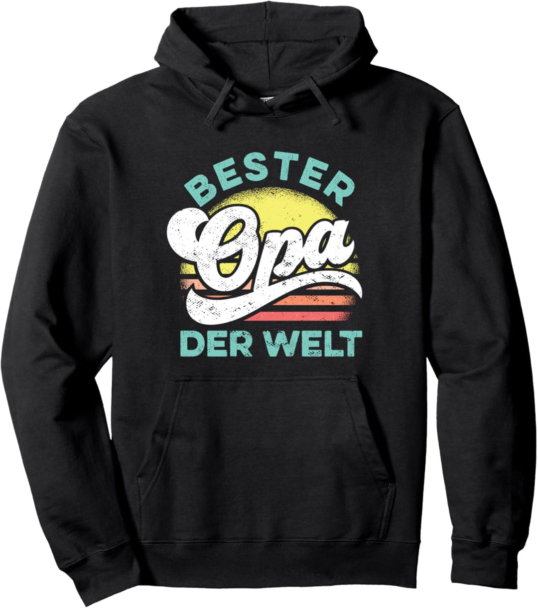 Bester Opa der Welt Vintage Vatertag für besten Opi Retro Pullover Hoodie