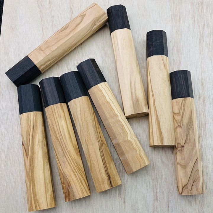 Achteckiger Messergriff Aus Holz, Kochmessergriff, Japanischer Stil, Messergriff, Ebenholzschneider,