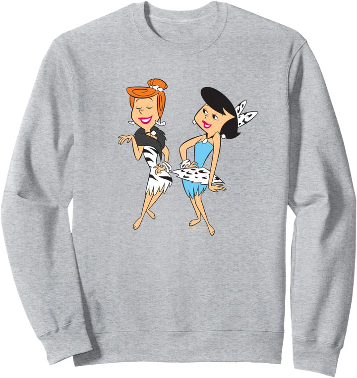 The Flintstones Wilma and Betty Stoneage Fashion Sweatshirt