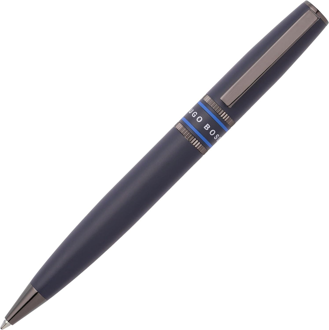 Hugo Boss Stifte-SetKugelschreiber und Tintenroller Illusion Gear Blue in der Geschenkbox, HPBR212L