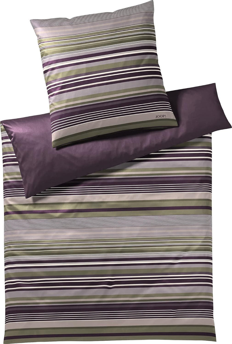 JOOP! Bettwäsche Micro Lines 4099 | 4 Purple Ivy - 155 x 220 1 Bettbezug 155 x 220 cm + 1 Kissenbezu