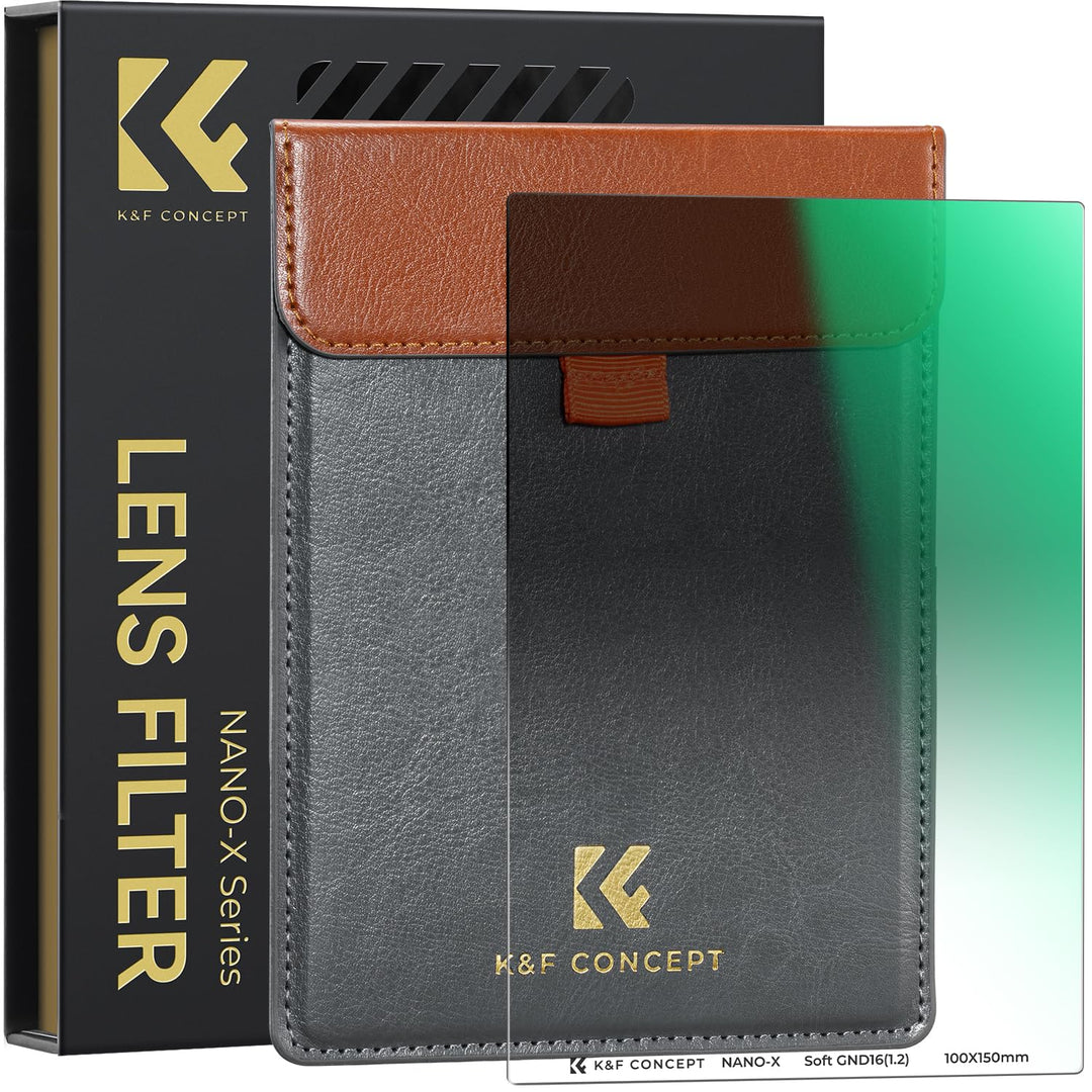 K&F Concept Nano-X Verlaufsfilter Soft GND16 1,2(4-Blenden) Rechteckfilter 100x150mm aus Optisches G