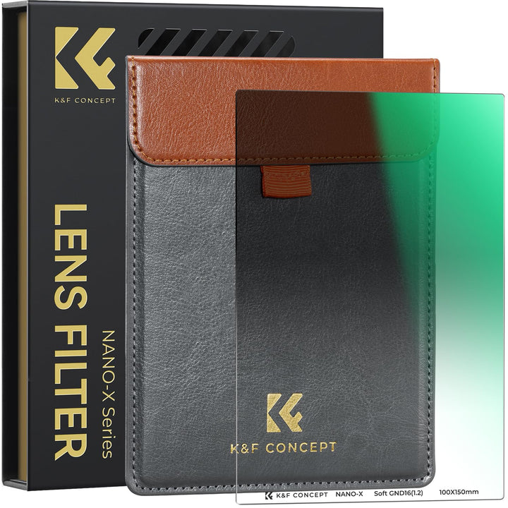 K&F Concept Nano-X Verlaufsfilter Soft GND16 1,2(4-Blenden) Rechteckfilter 100x150mm aus Optisches G