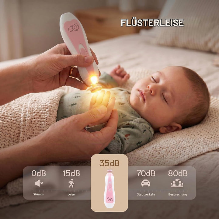 Royal Angels Baby-Nagelfeile 21 in 1, mit zusätzlichen 13 Ersatzwerkzeugen, Baby-Nagel, Baby-Nagelsc