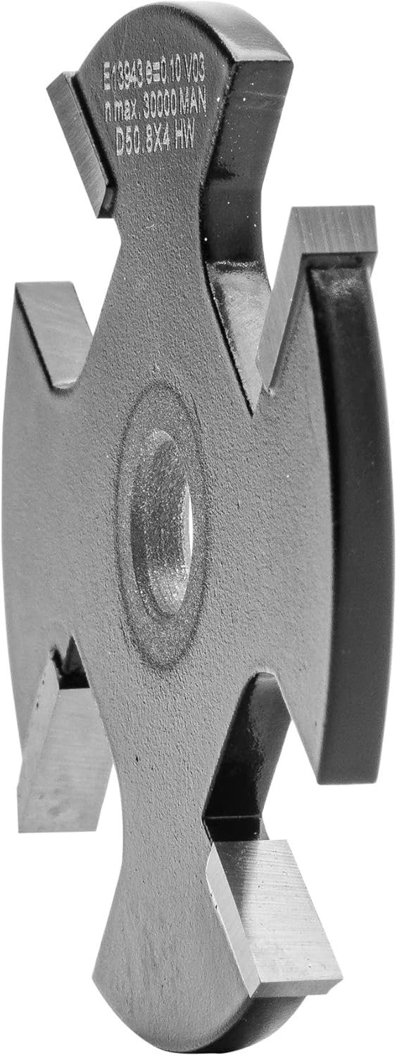 ENT 13943 Scheibennutfräser HW, Schaft (S) 8 mm, Durchmesser (D) 50,8 mm, NL 4 mm, Z4 D=50,8 / NL=4,