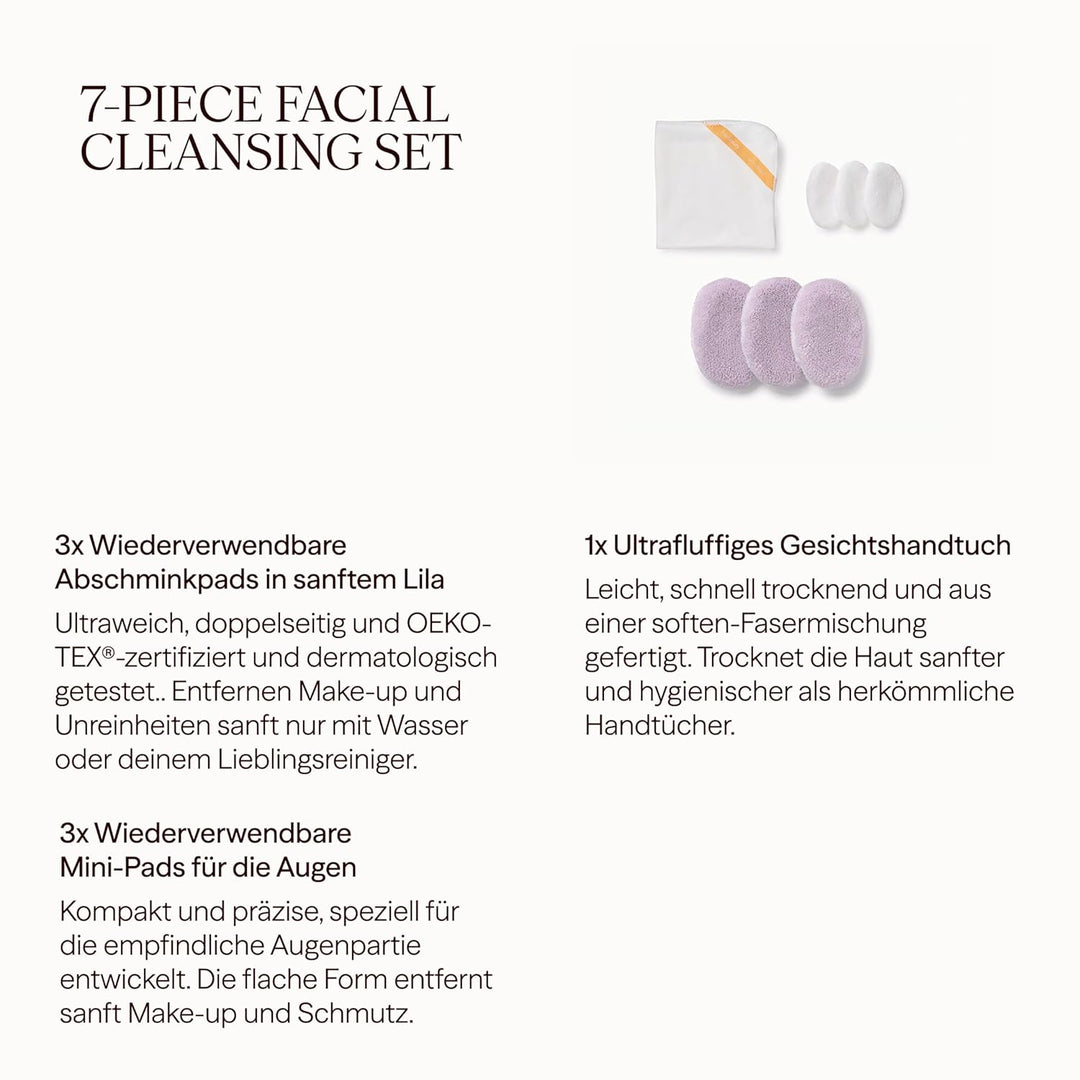 Waschies 7-tlg. Geschenkset by fraubeauty – Geschekbox mit Abschminkpads, Mini-Augenpads & Gesichtst