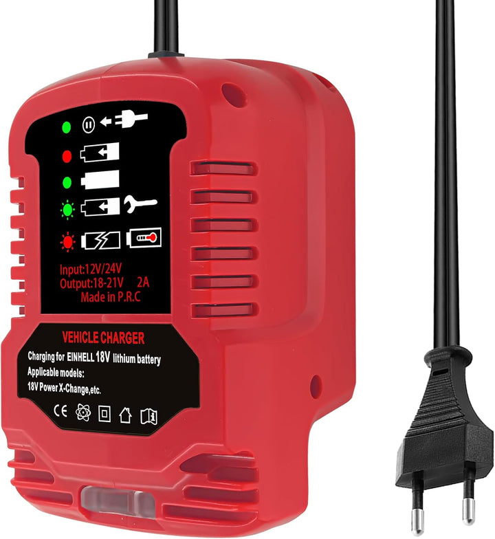 Schnellladegerät Ersatz für EINhell 18V Ladestation mit LED-Anzeige Kompatibel mit Einhell Power X-C