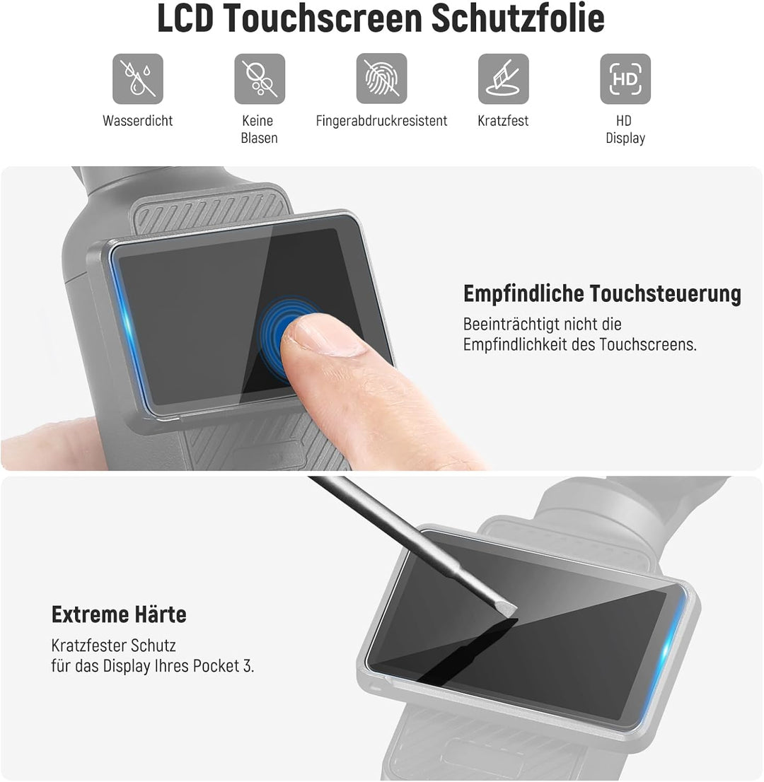NEEWER Variabler ND Filter kompatibel mit DJI Osmo Pocket 3 Creator Combo Zubehör, magnetischer ND2-